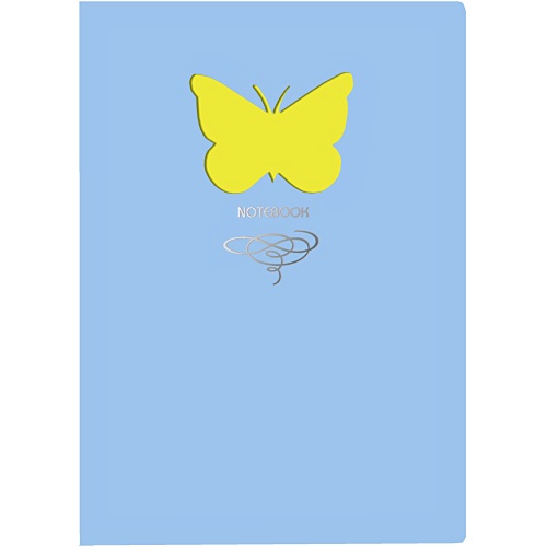 Книга для записей Butterfly, А5, 80 листов, голубой - фото 1