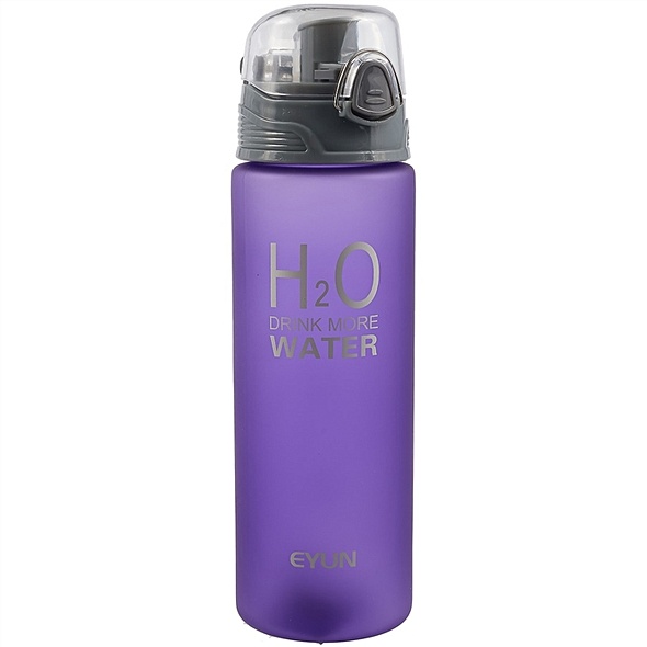 Бутылка H2O drink more water (пластик) (750мл) - фото 1