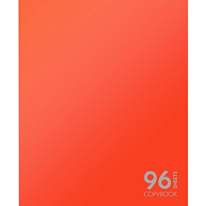 Сияние цвета. Красный ТЕТРАДИ А5 (*скрепка) 96Л. Обложка: пантонная печать - фото 1