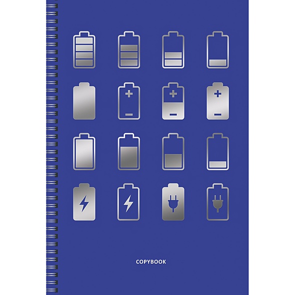 Тетрадь для конспектов в клетку TOTAL BLUE, А4, 48 листов, дизайн 4 - фото 1