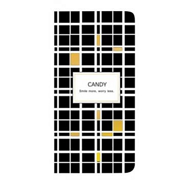 Тетрадь дизайнерская ART-BLANC 8,5*16см клетка "Candy" тверд.обл. - фото 1