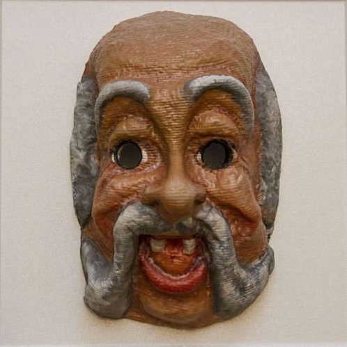 Карнавальная маска Дедушка 22*18*10см - фото 1