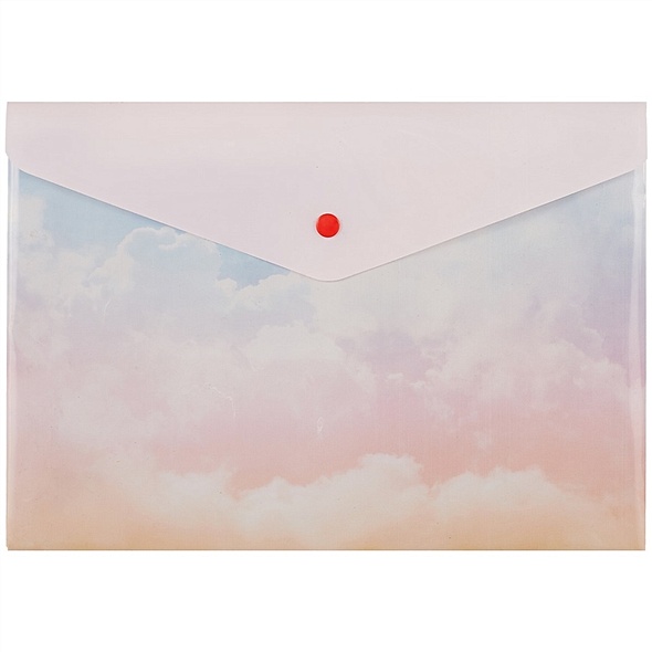 Папка-конверт А4 на кнопке "Облака" - фото 1