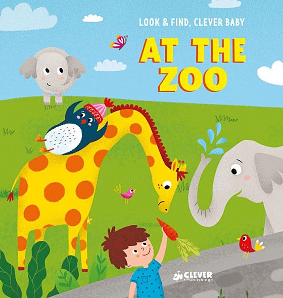 English Books. Look and find, Clever baby: At The Zoo - фото 1