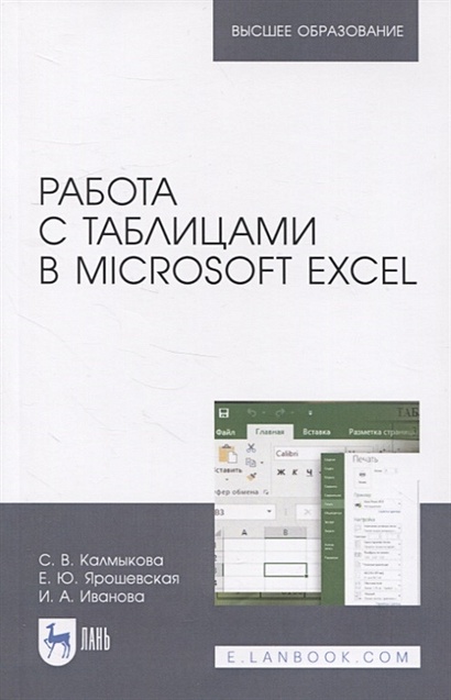 Работа с таблицами в Microsoft Excel. Учебно-методическое пособие для вузов - фото 1