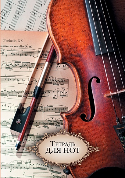 Мелодия для скрипки ТЕТРАДИ ДЛЯ НОТ (евроспираль). 40 листов - фото 1