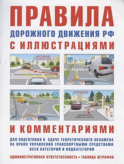 Правила дорожного движения с иллюстрациями и комментариями. Ответственность водителей (таблица штрафов и наказаний) - фото 1