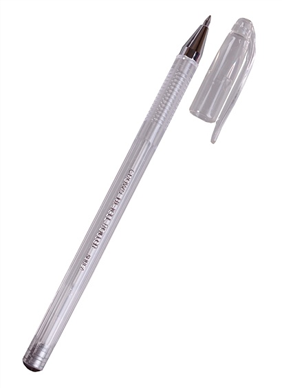 Ручка гелевая "Металлик" 0,5мм, серебро - фото 1