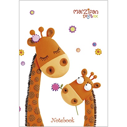 "Marzipan". Веселые жирафы КНИГИ ДЛЯ ЗАПИСЕЙ А6 (7БЦ) - фото 1