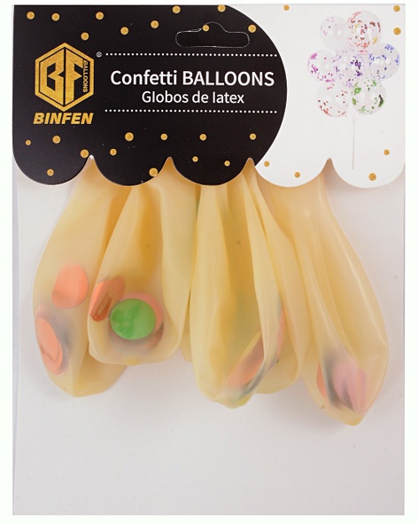 Набор воздушных шаров с конфетти (6шт) - фото 1