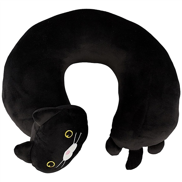 Подголовник «Кот черный», 30 х 30 см - фото 1