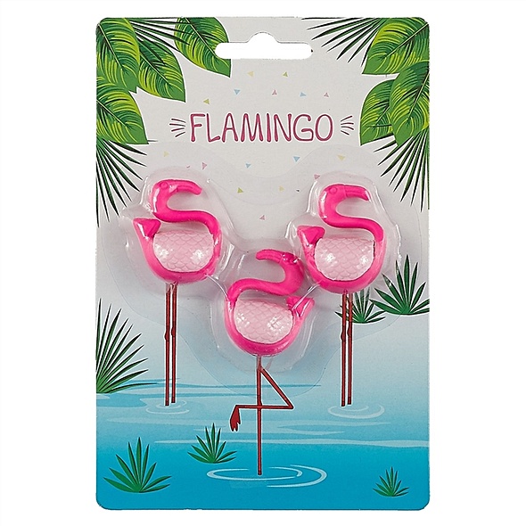 Набор ластиков «Фламинго», 3 шт. - фото 1