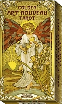 Золотое Таро Уэйт Арт-Нуво / Golden Art Nouveau Tarot. 78 карт с инструкцией - фото 1