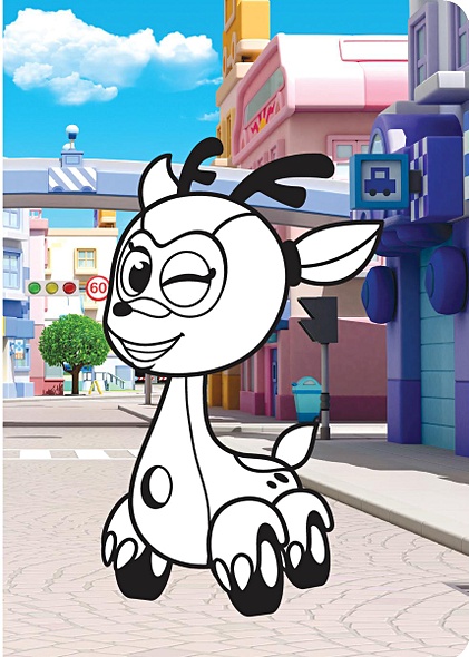 Раскрась героя мультика. Джерри - фото 5