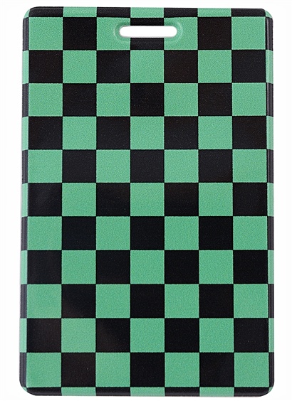 Чехол для карточек вертикальный Аниме Паттерн, зелёный - фото 1