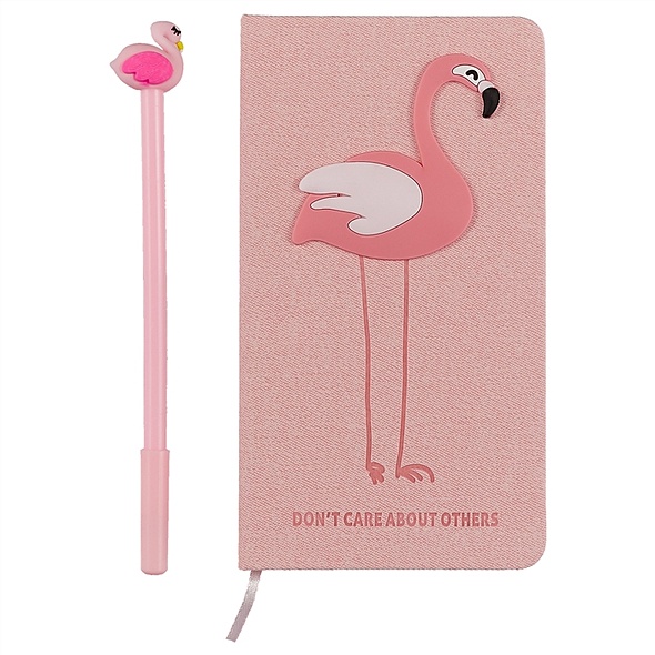 Подарочный набор блокнот + ручка «Фламинго» - фото 1