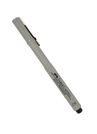 Ручка капиллярная черная 0,2мм " ECCO PIGMENT", Faber-Castell - фото 1