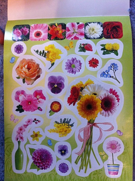 100 наклеек. Цветочки - фото 4