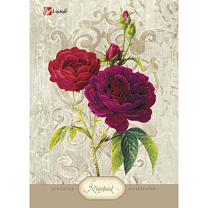 Цветы. Роскошные розы КНИГИ ДЛЯ ЗАПИСЕЙ А6 (7БЦ) - фото 1