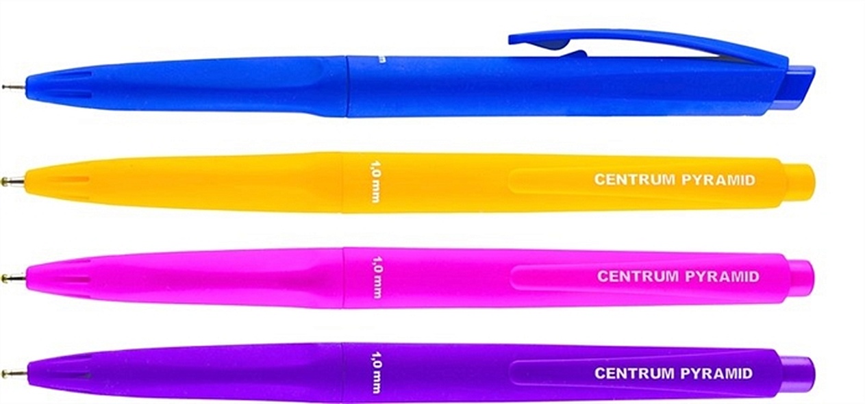 Ручка шариковая PYRAMID синяя, 1,0 мм, на масляной основе, эргономичный корпус 88500 - фото 1
