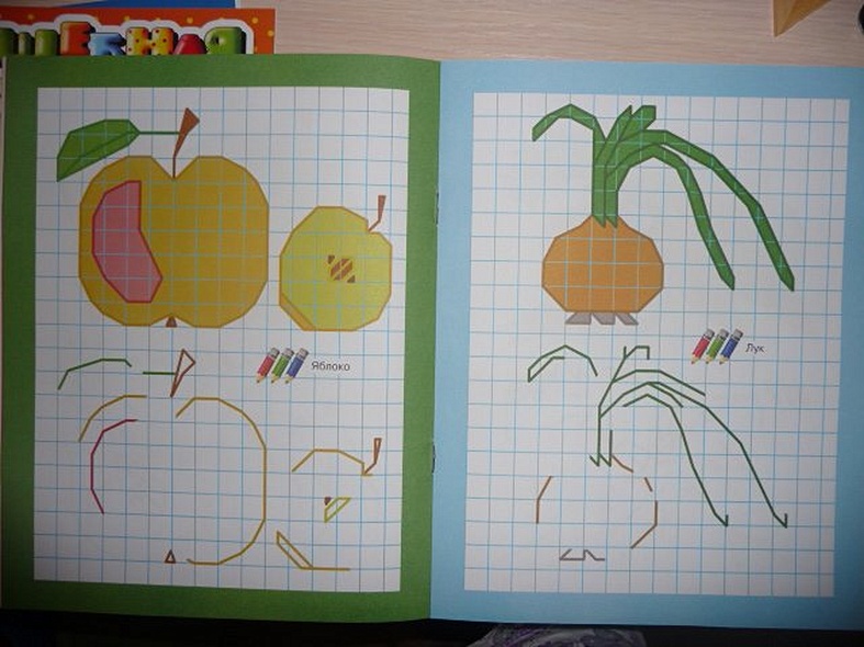 Рисуем по клеточкам. Что растет на огороде - фото 4