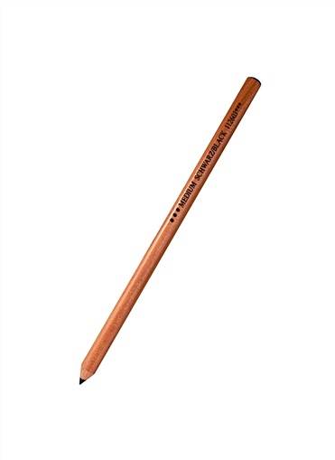 Мелки-карандаши  PITT® MONOCHROME, Medium, черный, в картонной коробке, 6 шт. - фото 1