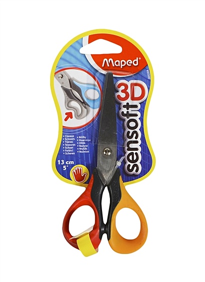 Ножницы для левшей "Sensoft" 3D, 13 см - фото 1