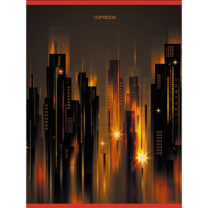 Графика. Огни ночного города (А4, 96л.) ТЕТРАДИ А4 (*скрепка) 96Л. Обложка: high-class - фото 1