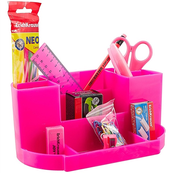 Набор настольный Victoria (13 предметов), Neon Solid, розовый - фото 1