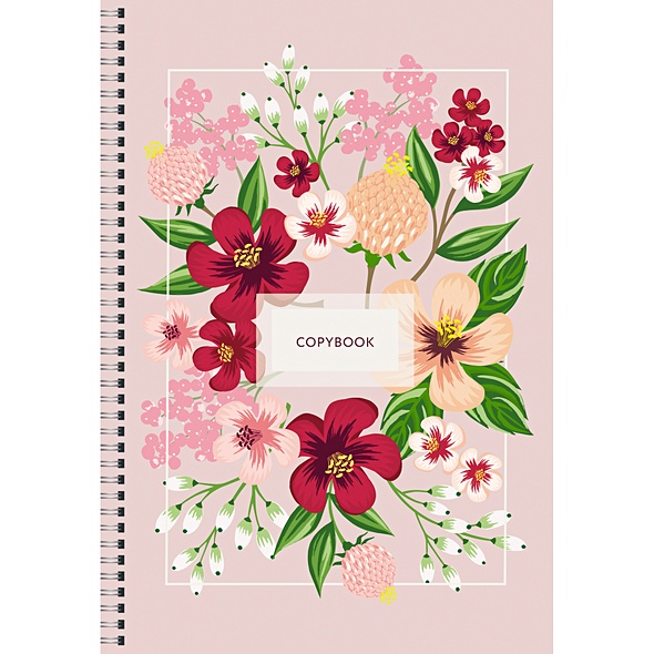 Тетрадь для конспектов «Нежные цветы», А4, 96 листов - фото 1