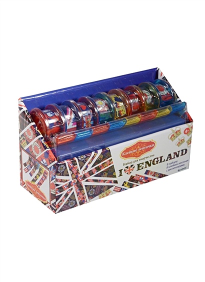 Набор для творчества с клейкими ленточками I love England (02046) (8 лент/(1,2смх2,8м) с диспенсером) (4+) (упаковка) - фото 1