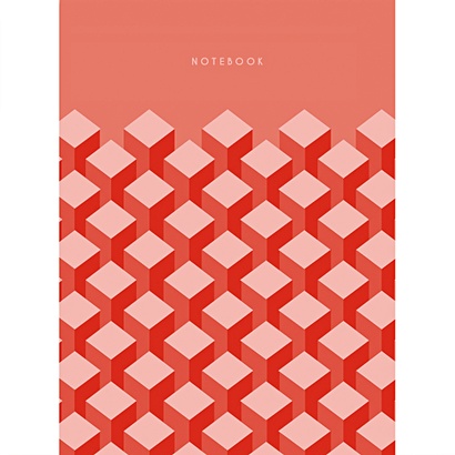 Блокнот «Геометрия цвета», А6, 40 листов, красный - фото 1