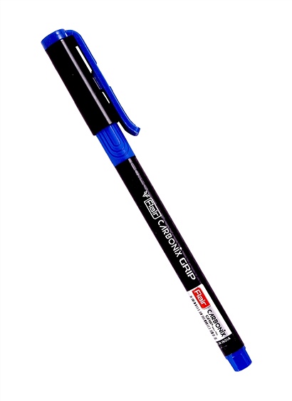 Ручка шариковая синяя "CARBONIX GRIP" 0,7мм, Flair - фото 1