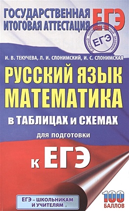 ЕГЭ. Русский язык. Математика в таблицах и схемах для подготовки к ЕГЭ - фото 1
