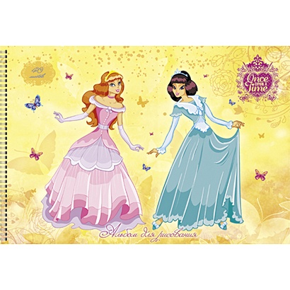 Альбомы для рисования «Две принцессы», 40 листов, 10 штук в упаковке - фото 1