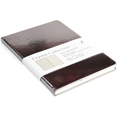 Книга для записей Crystal Collection, А5, 96 листов, платиново-серый - фото 1