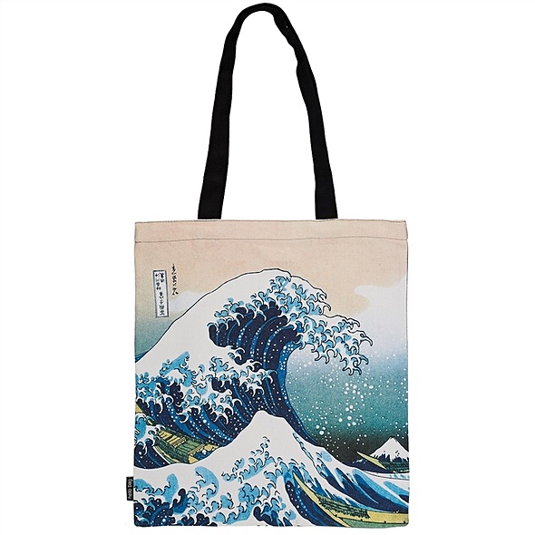 Сумка "Кацусика Хокусай. Большая волна", 40 х 32 см - фото 1