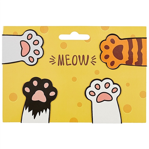 Магнитные закладки «Meow», 4 штуки - фото 1