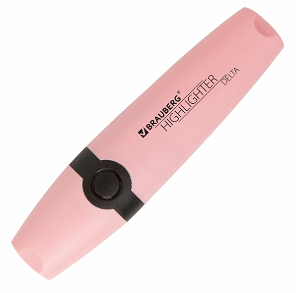 Текстовыделитель розовый "DELTA PASTEL", пастельный, линия 1-5мм, BRAUBERG - фото 1