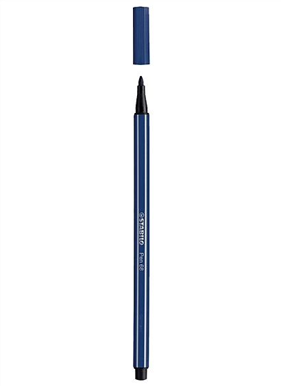 Фломастер Stabilo Pen 68 1мм т/синий 68/22 - фото 1
