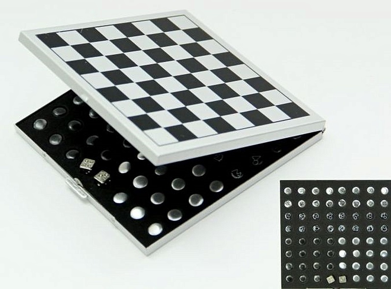 Набор настольных игр Magic Home на магнитной доске, в наборе: шахматы,нарды,шашки, 2 игральные кости - фото 1