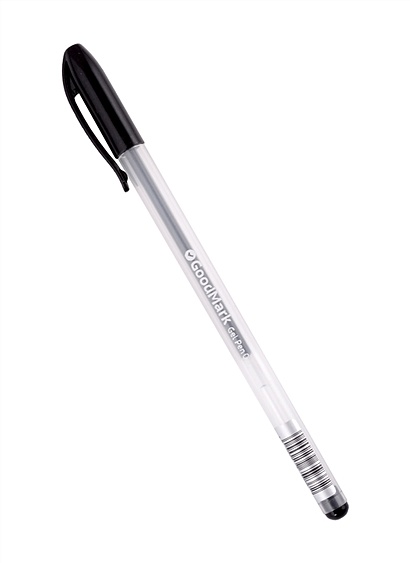 Ручка гелевая черная 0,5мм, GoodMark - фото 1