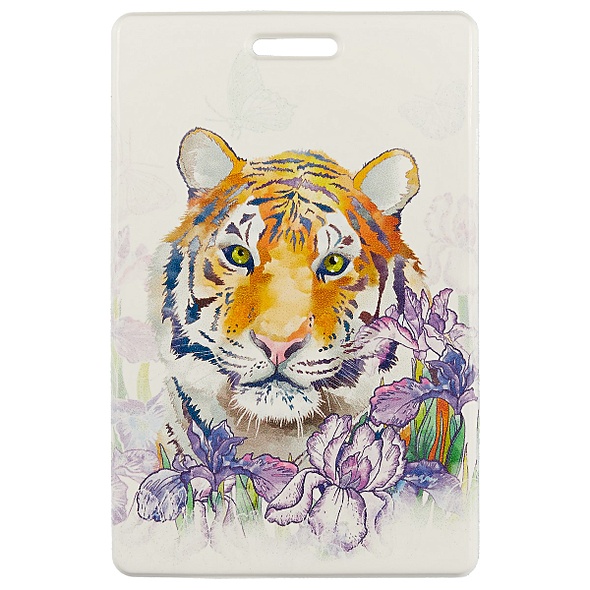 Чехол для карточек «Animals in flowers: тигр» - фото 1