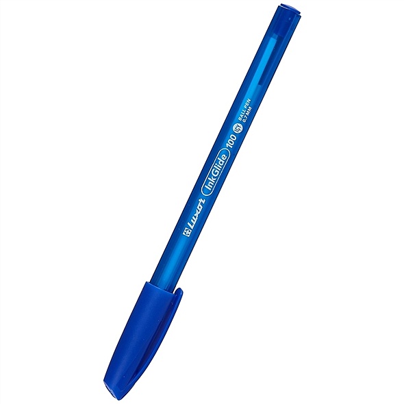 Ручка шариковая синяя "InkGlide 100 Icy", 0.7 мм, Luxor - фото 1