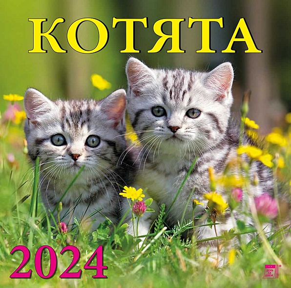 Календарь 2024г 300*300 "Котята" настенный, на скрепке - фото 1