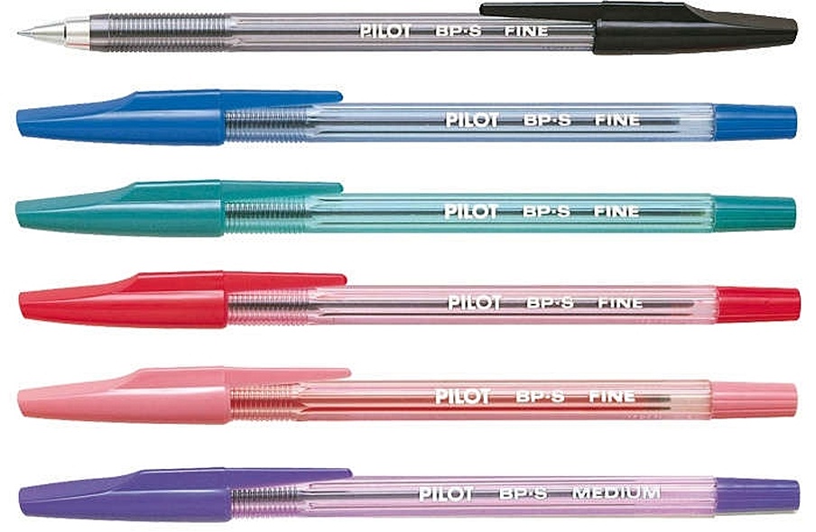 Ручка шарик Pilot BP-S красная прозрачн. BP-S-F-R (00383) - фото 1