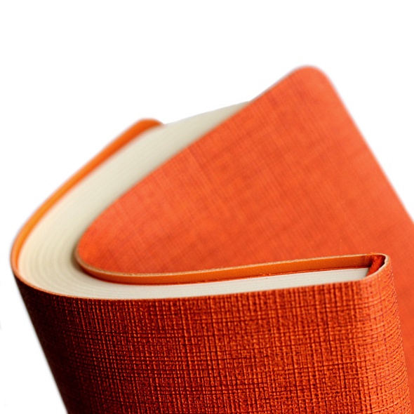 Ежедневник недат. А5 136л "New Wave" оранжевый, иск.кожа, интегр. обл, Listoff - фото 3