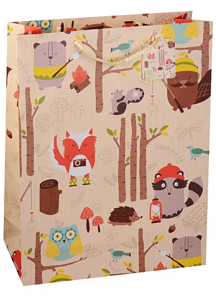Пакет подарочный бумажный А3 "In the forest ", детский - фото 1