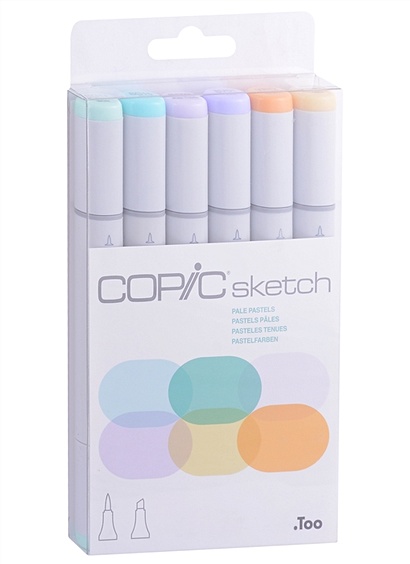 Набор маркеров Copic Sketch пастельные тона 6цв • , купить по низкой ...
