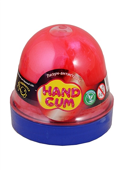 Лизун-антистресс Mr.Boo Hand gum "Красный" - фото 1